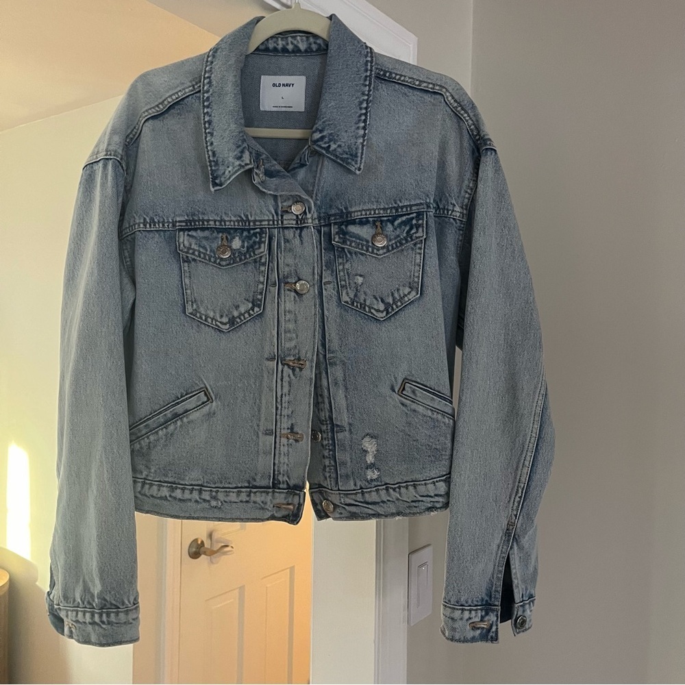 Old Navy Vintage Inspired, Light Wash Denim Jacket, Large